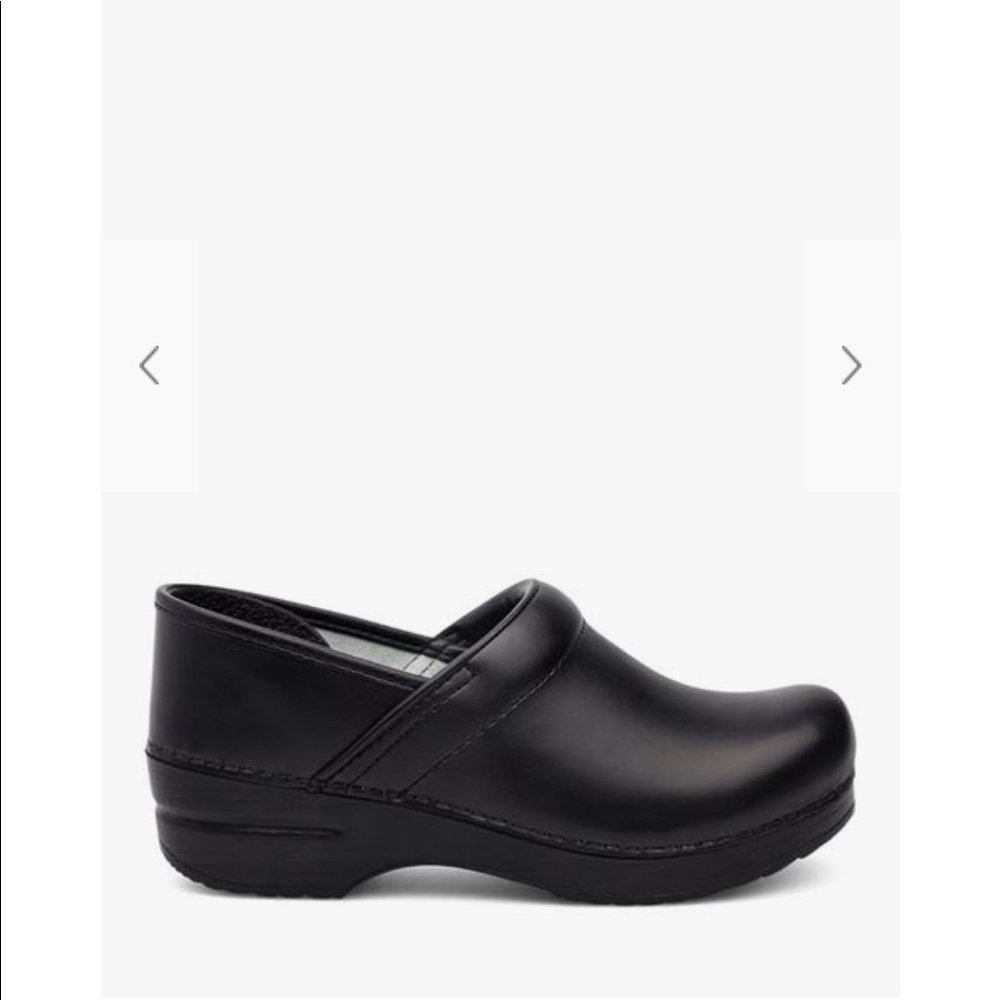 Dansko Black Leather Clogs